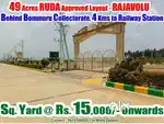 HOME PLOTS FOR SALE - BEHINDBOMMURU COLLETORATE