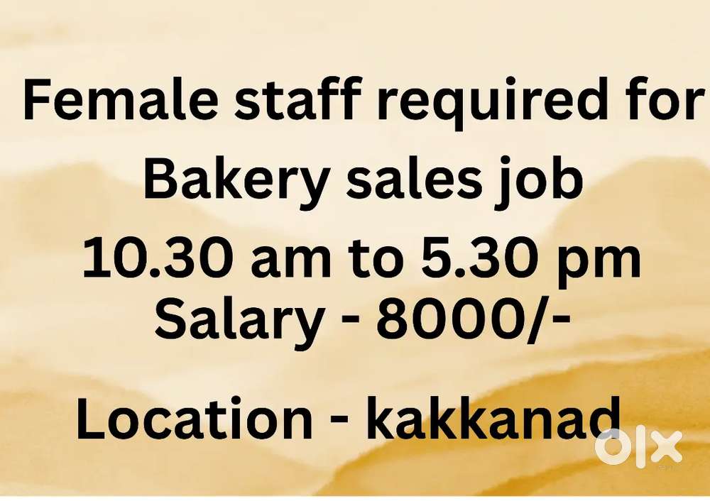 Sales at bakery
