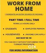 If you want part time  work from home ...so apply monthly bases