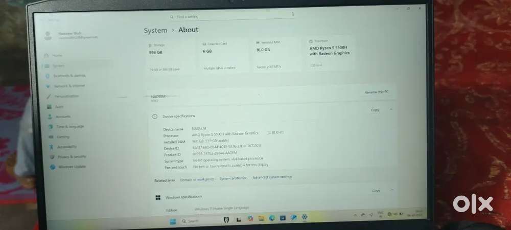 Lenovo IdeaPad Gaming 3  Ryzen 5  16GB  512GB SSD  135W Fast Charger