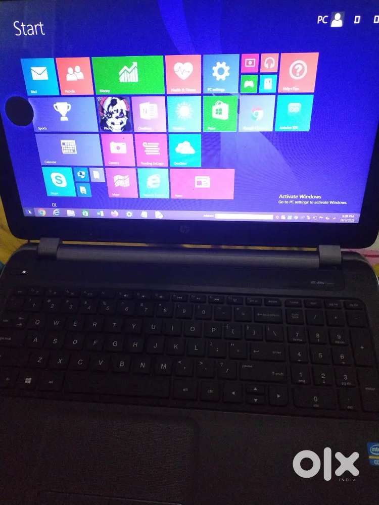 An hp laptop