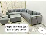 Nagpur Furniture Zone, Designer L Shape Sofa Set with 8 Years Warranty
