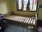 2 Beds normal wooden
