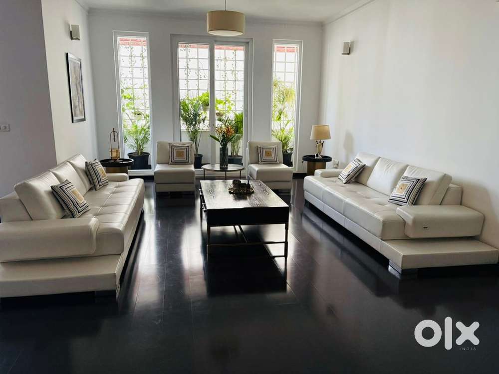 White Sofa with Cushions