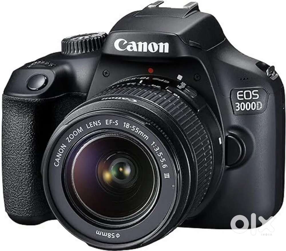 Canon EOS 3000D DSLR Camera 1 Body, 18 - 55 mm Lens (Black)