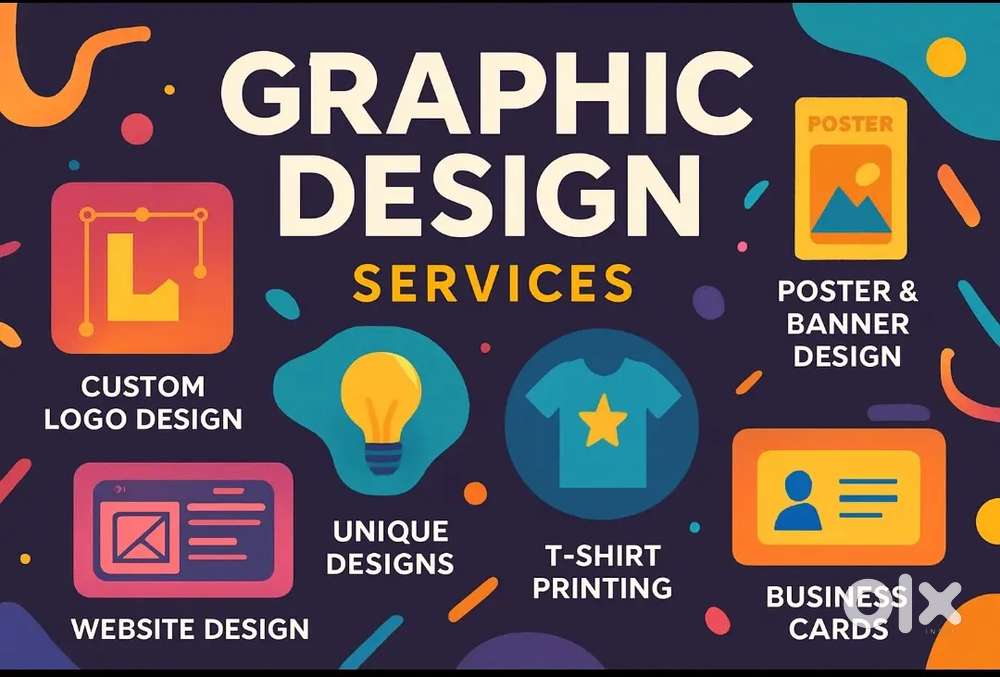 Logo, poster, visiting card, business card,  graphic designing works