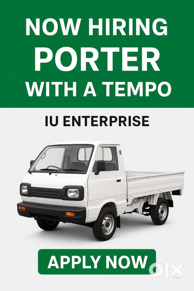 Hiring For PORTERRR!!!