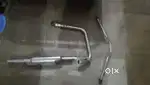 Bullet 350 - punjab short bottle silencer,original bent pipe hands bar