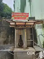 Shawarma stall with machine