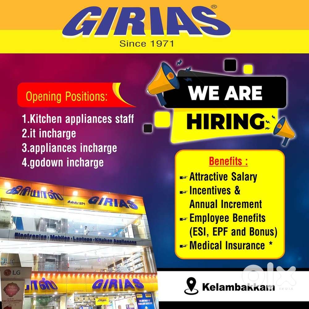 Sales executive needed at kelambakkam