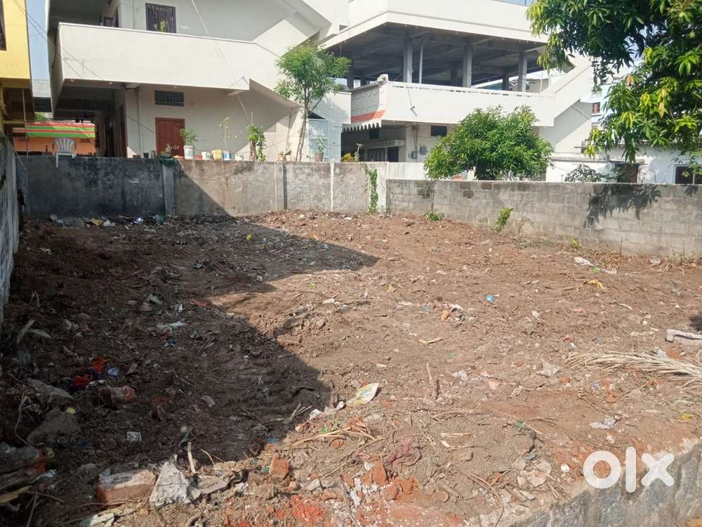 Vidyanagar Open plot with compound wall, three sides existing houses