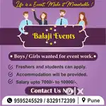 Need staff for Event company