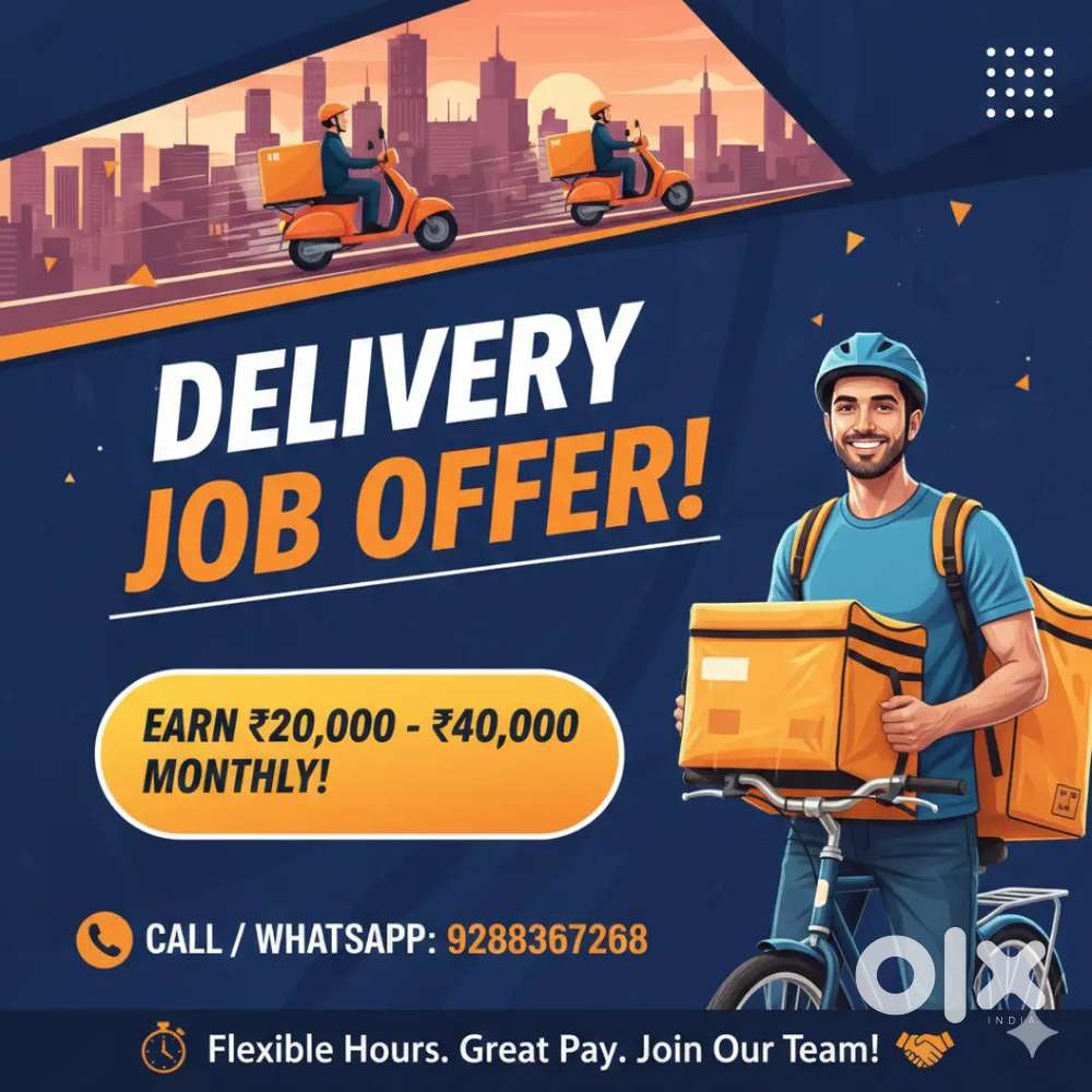 Part-Time Delivery Job  ₹20,000–₹40,000 Monthly
