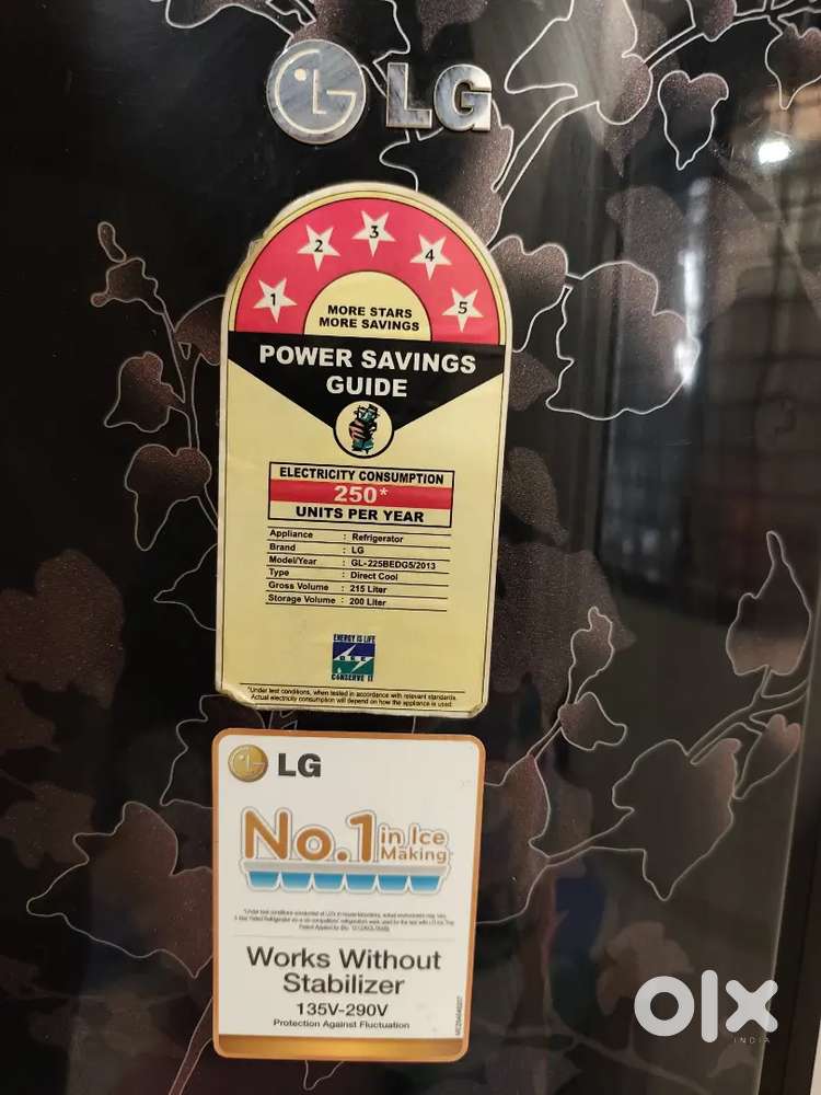 Lg refrigerator 215 liter