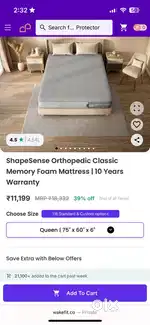 Wakefit mattress