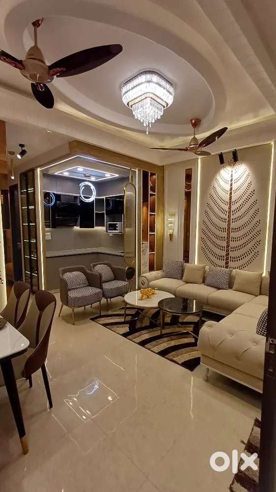 2 bhk ultra luxury flat with lift and car parking gated society