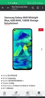 Samsung m40 6 128