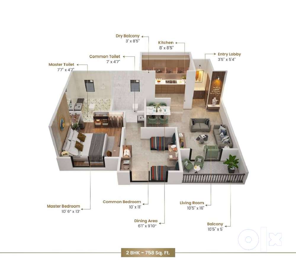 the 4 th axis 2 bhk punawale