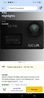 SJ8apro Camera