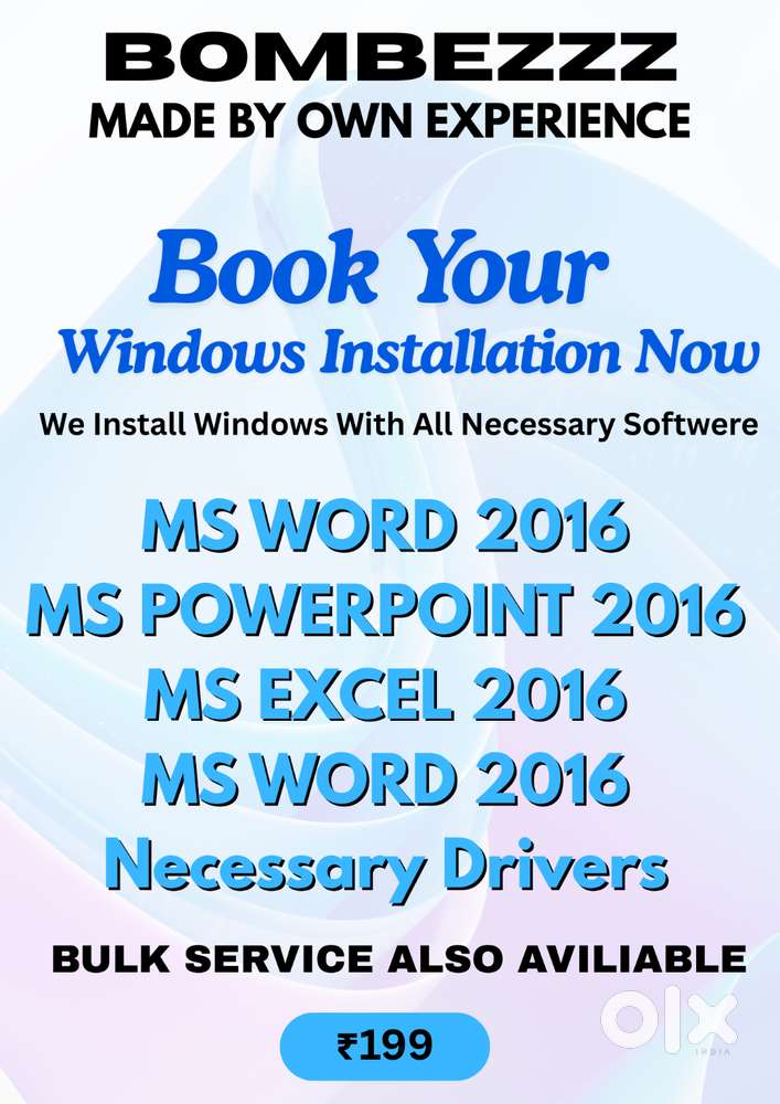 Windows And Other Softwere Installation