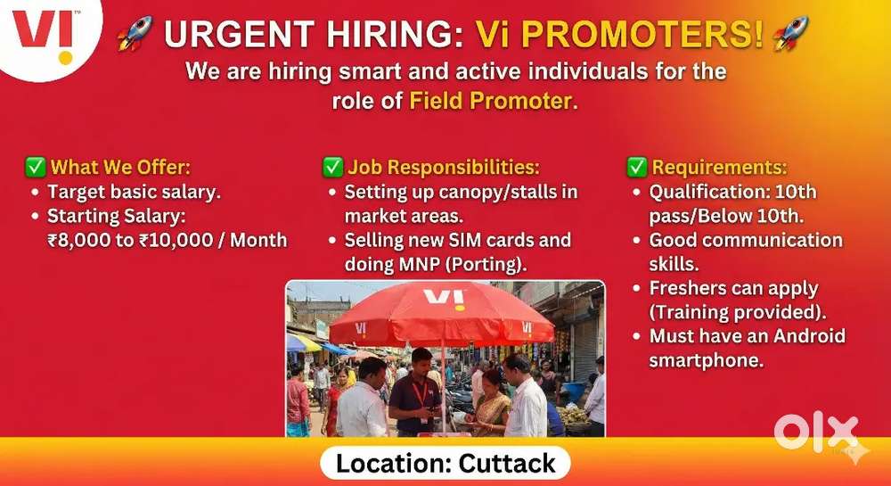 URGENT HIRING: VI PROMOTERS