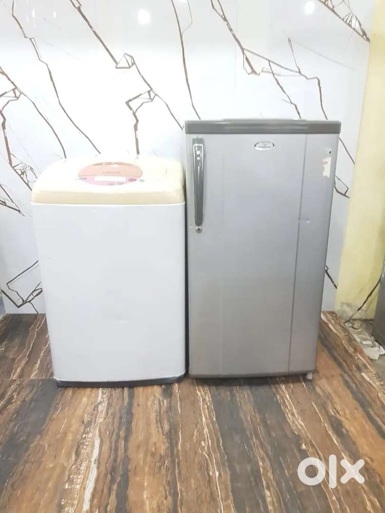 Videocon single door refrigerator and Samsung top load washing machine