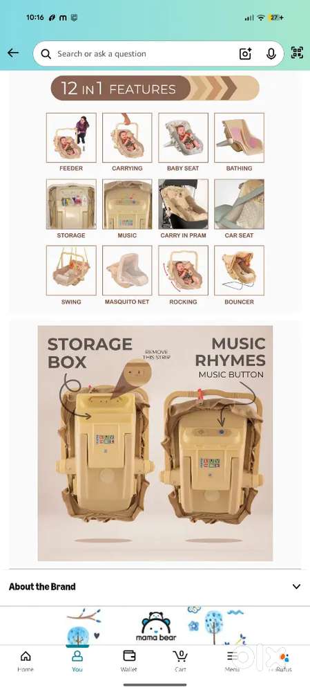 Multi-Functional 12-in-1 Baby Seat/Rocker/Swing /Car Seat – All-in-One