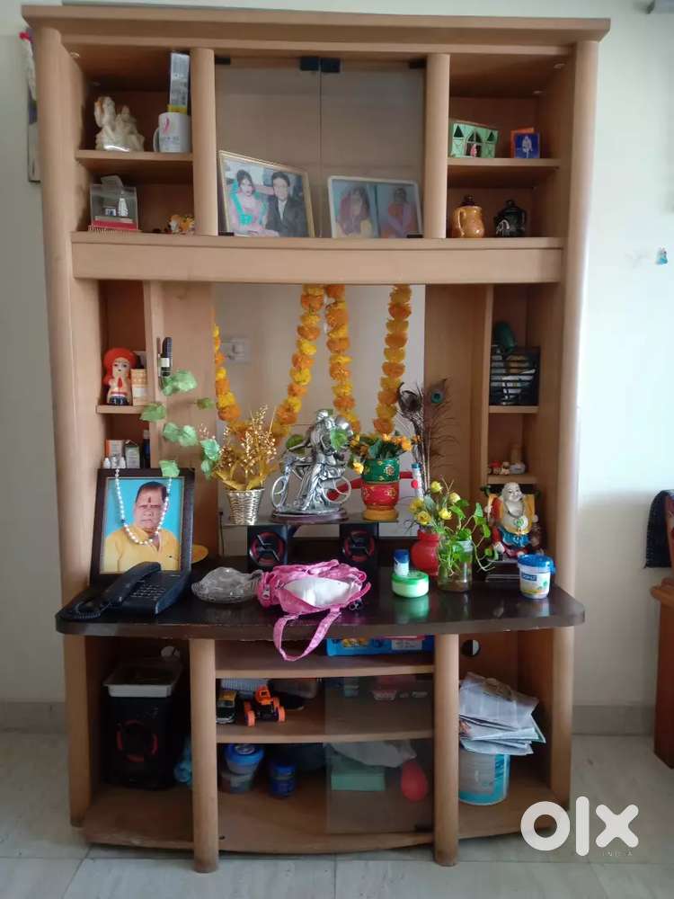 A big wall unit wooden