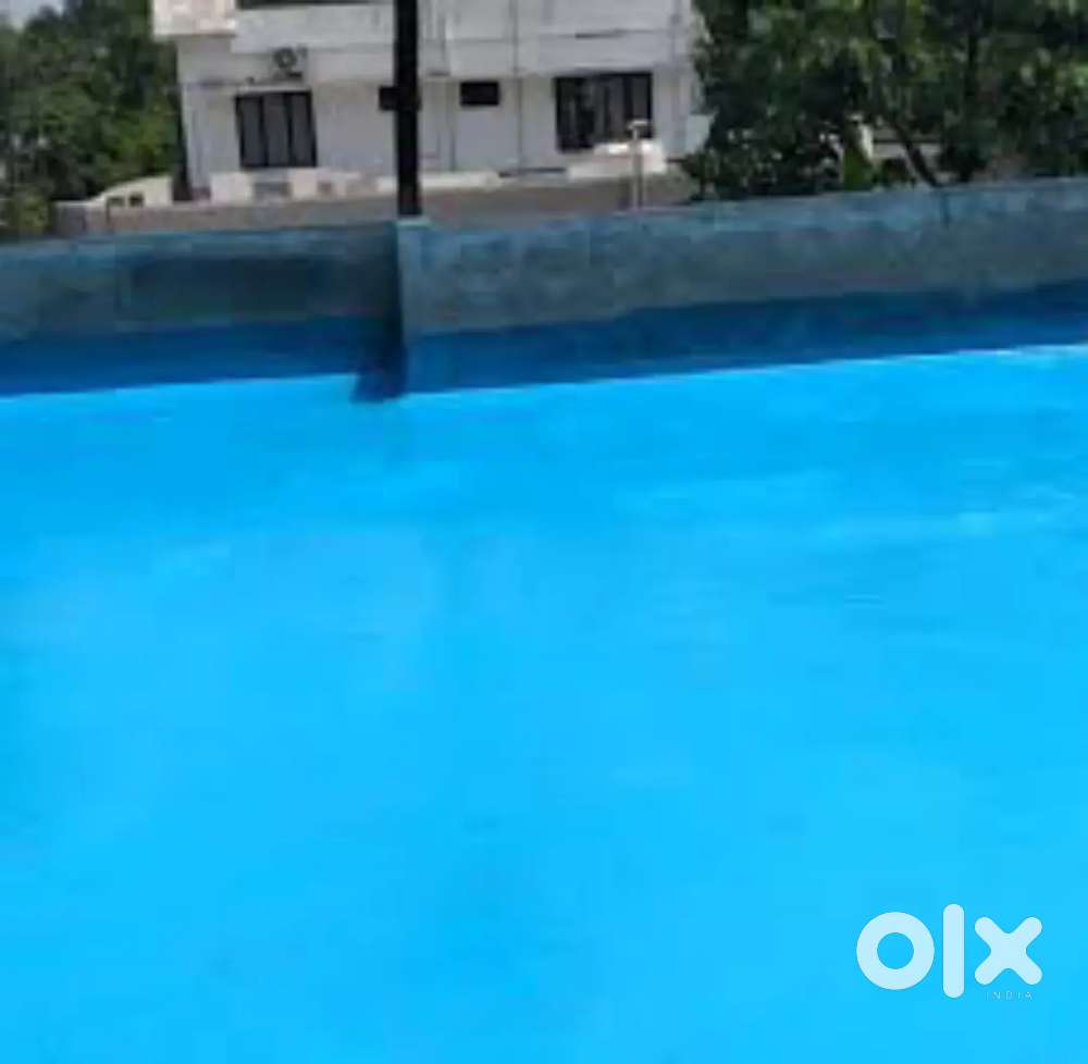 Fiber coating for slab leakage and wash room leakage