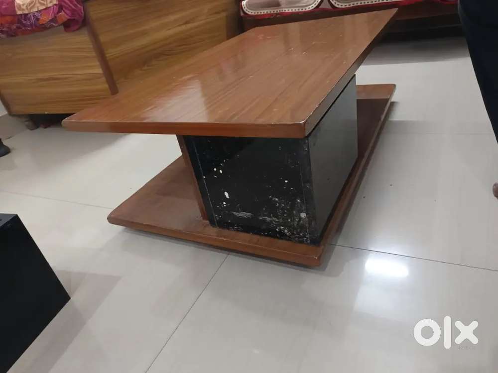 Solid wooden 5 seaters  sofa and solid wood centre table