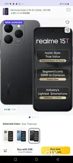Realme 15T 26 ko khareeda hu 8/256