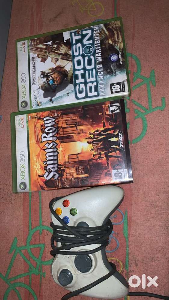 Xbox 360 games & controller with good condtion