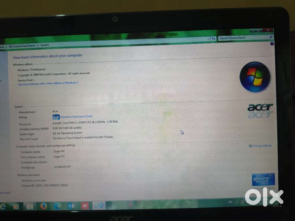 Ace Laptop Good Condition