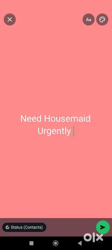 Need 01 Female House Maid