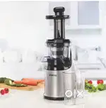 Borosil Health Pro 200-Watt Slow Juicer, Black