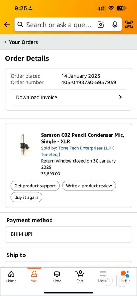 Samson C02 Pencil Condenser Mic, Single - XLR
