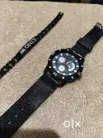 Stylish Watch + KING Bracelet Combo – Brand New (Only ₹130)