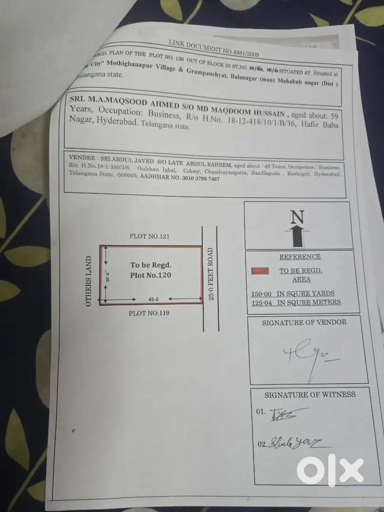 Open plots for sale