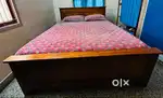 Queen Size Cot with Bed and Pillows