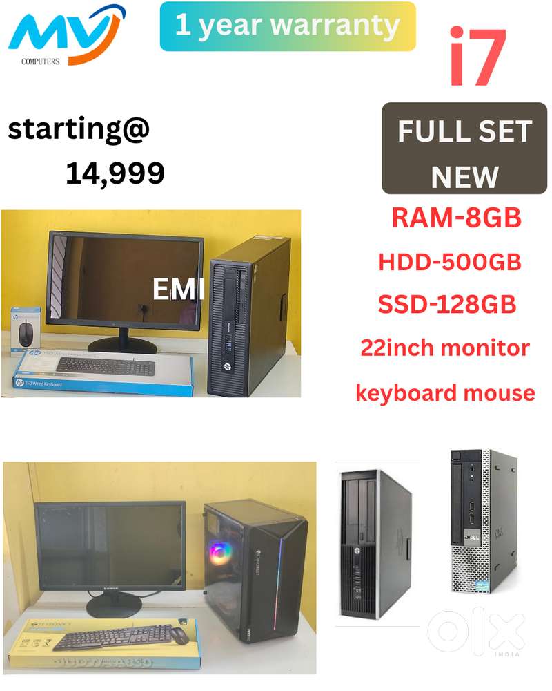 Branded FULL SET  CPU - i7 Process  Graphics  Keyboard Mouse