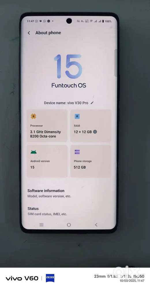 V 30 pro 12/512