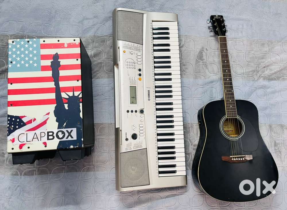 COMBO - Guitar + Keyboard + Cajon ( Used musical instruments )