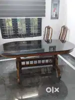 Dining table 6*3 ft TEAK Wood with 6 Teak chairs