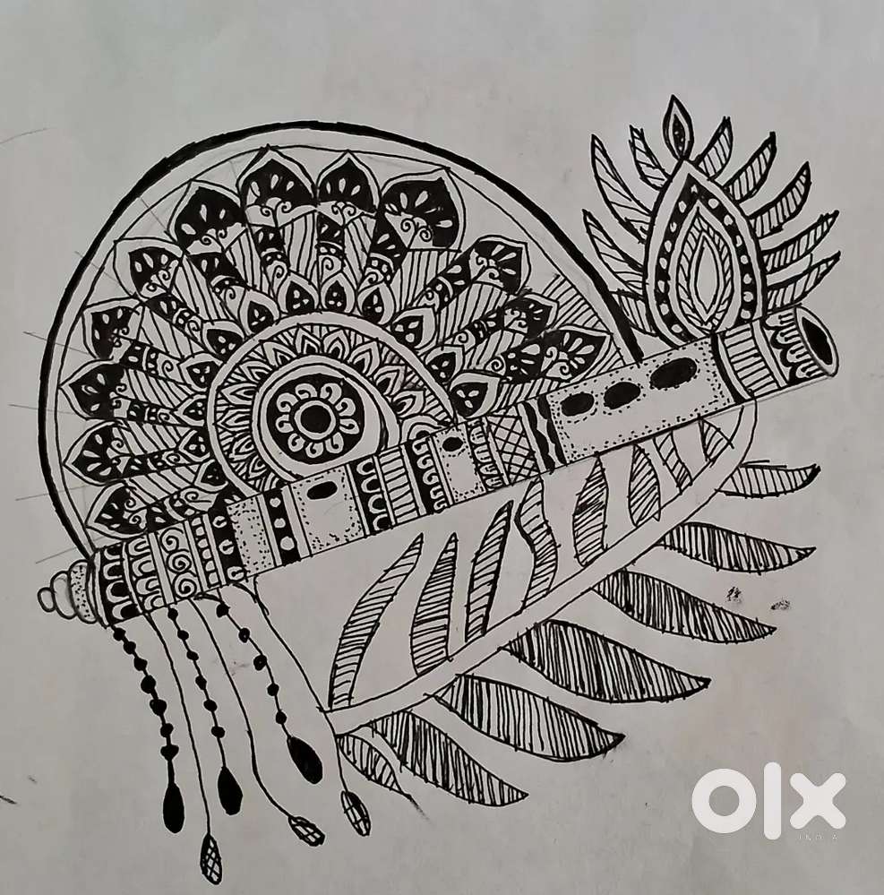 Flute mandala art