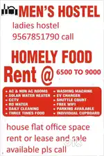 Mens and womens hostel for rent in palakkad town area  6500 to 10000