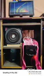 Computer set with sound system