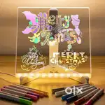 3D LED Light Glass Acrylic Writing pad