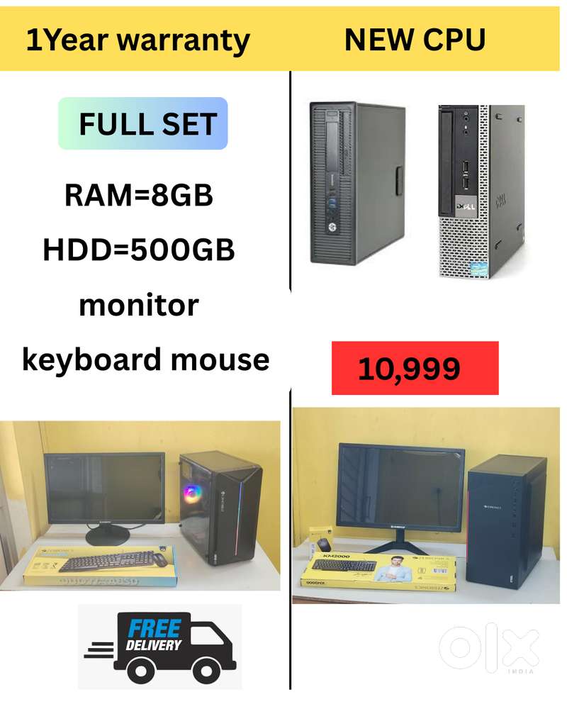 New System  Cash on home delivery  Full Set  CPU - newProcess Branded