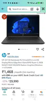 HP 247 G8 notebook