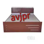 New designer full size double bed with storage box